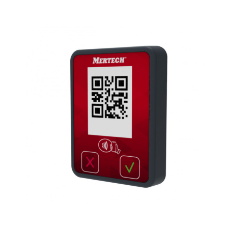 Терминал оплаты СБП MERTECH Mini с NFC серый/красный